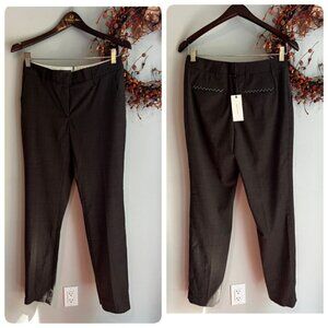 Leon Max Womens Limited Edition Trousers Dress Pant Sz 0 Brown Wool Blend